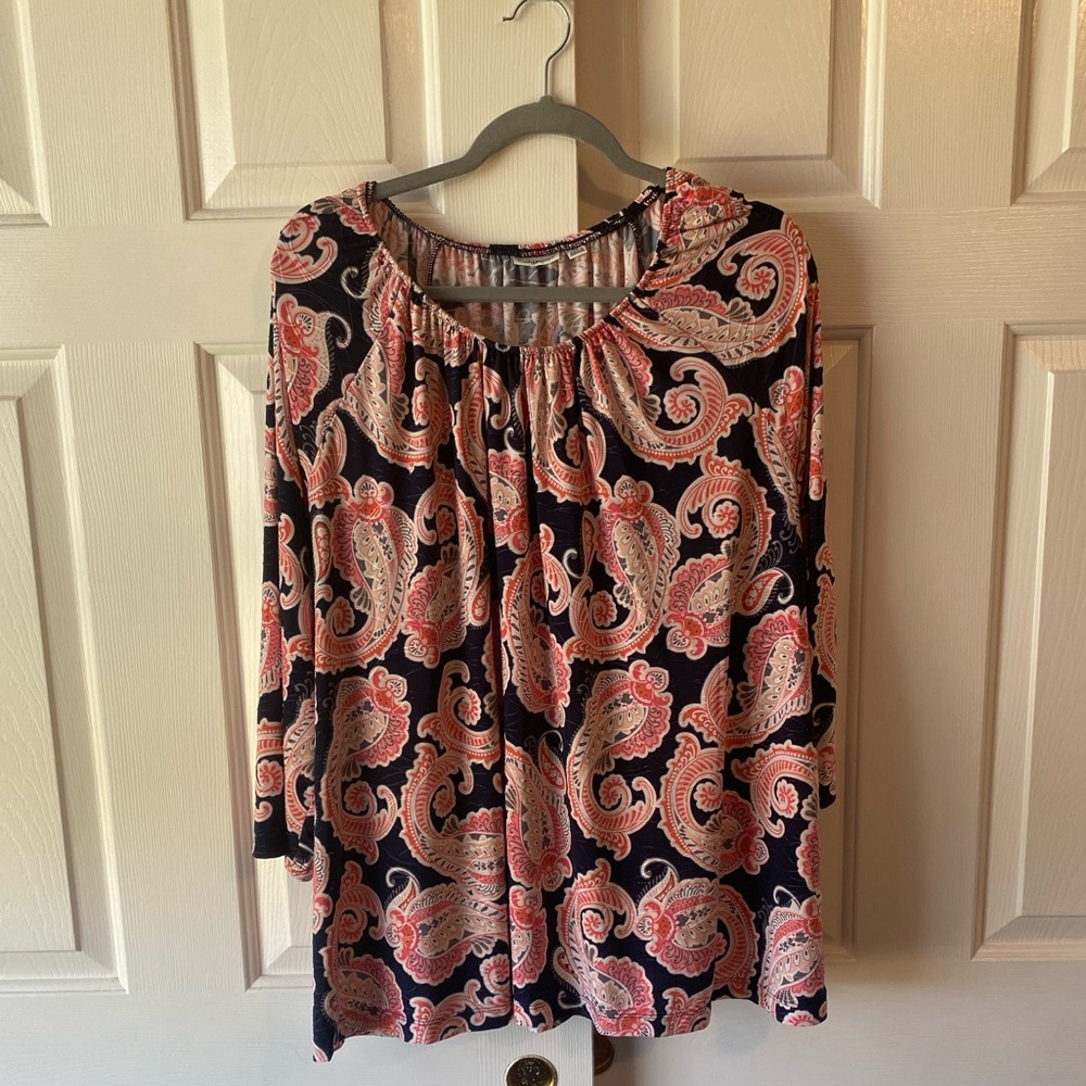 Croft & Barrow Paisley blouse